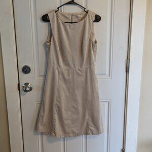 Lila Rose Faux Suede Light Beige Sleeveless A Line Dress Size US 8